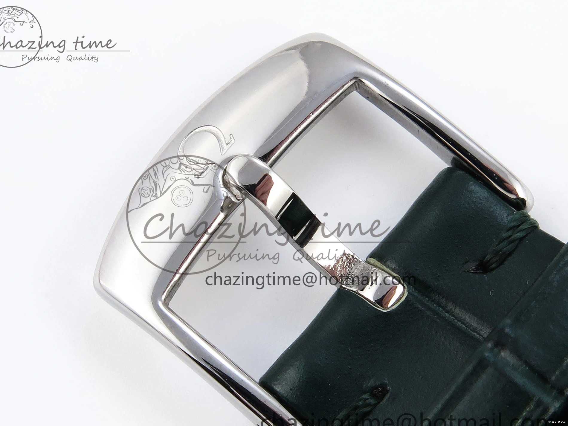 0215 Tailored De Ville Date SS MKF 1:1 Best Edition Dark Gray Dial Roman Marker on Black Leather Strap A 7740